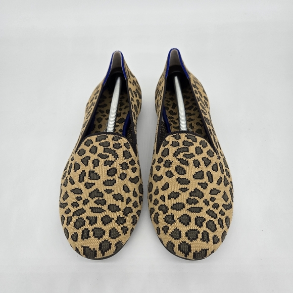 Rothy’s The Loafer Mocha Spotted Animal Leopard Print Women's Shoes Size 8.5 - Picture 2 of 8